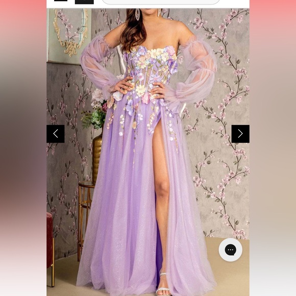 SOLD! Embellished Gown (worn for maternity) enchanted theme - Picture 2 of 5